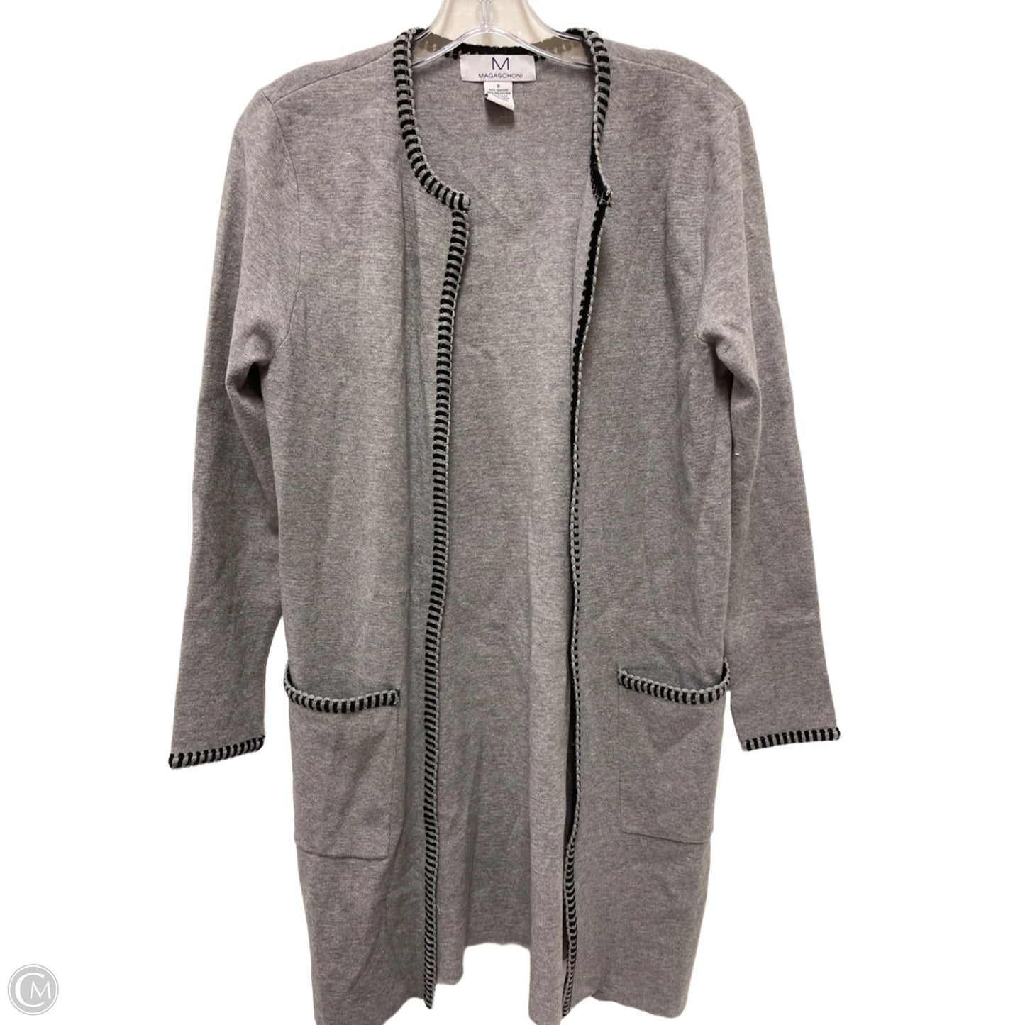 Sweater Cardigan By Clothes Mentor In Grey, Size: S