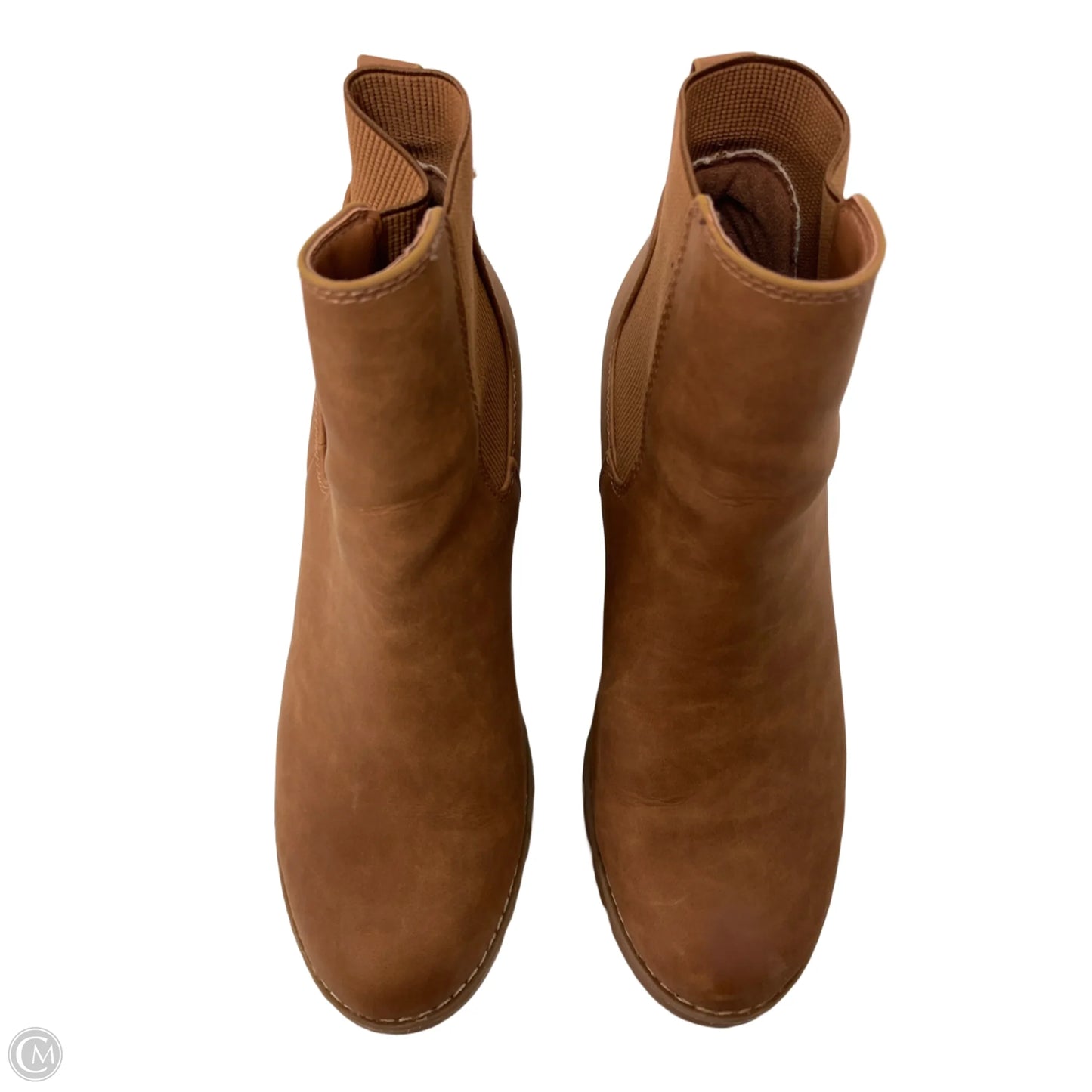 Boots Ankle Heels By Universal Thread In Tan, Size: 8.5