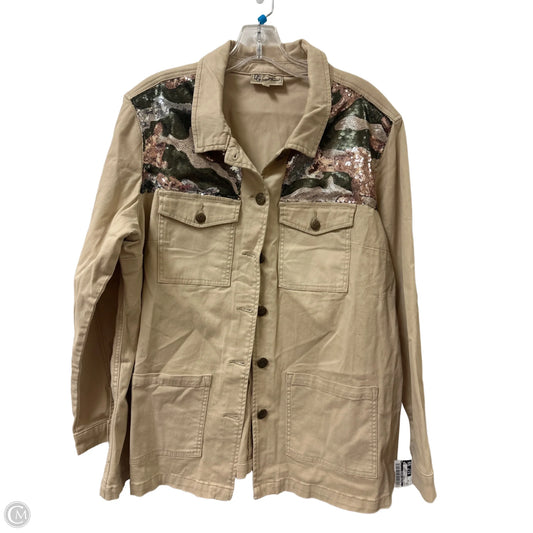 Jacket Other By Clothes Mentor In Tan, Size: 1x