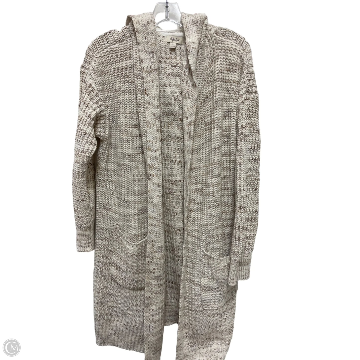 Sweater Cardigan By Style And Company In Cream, Size: Xl