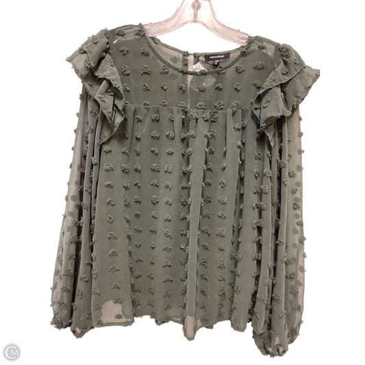 Top Long Sleeve By Mittoshop In Green, Size: M