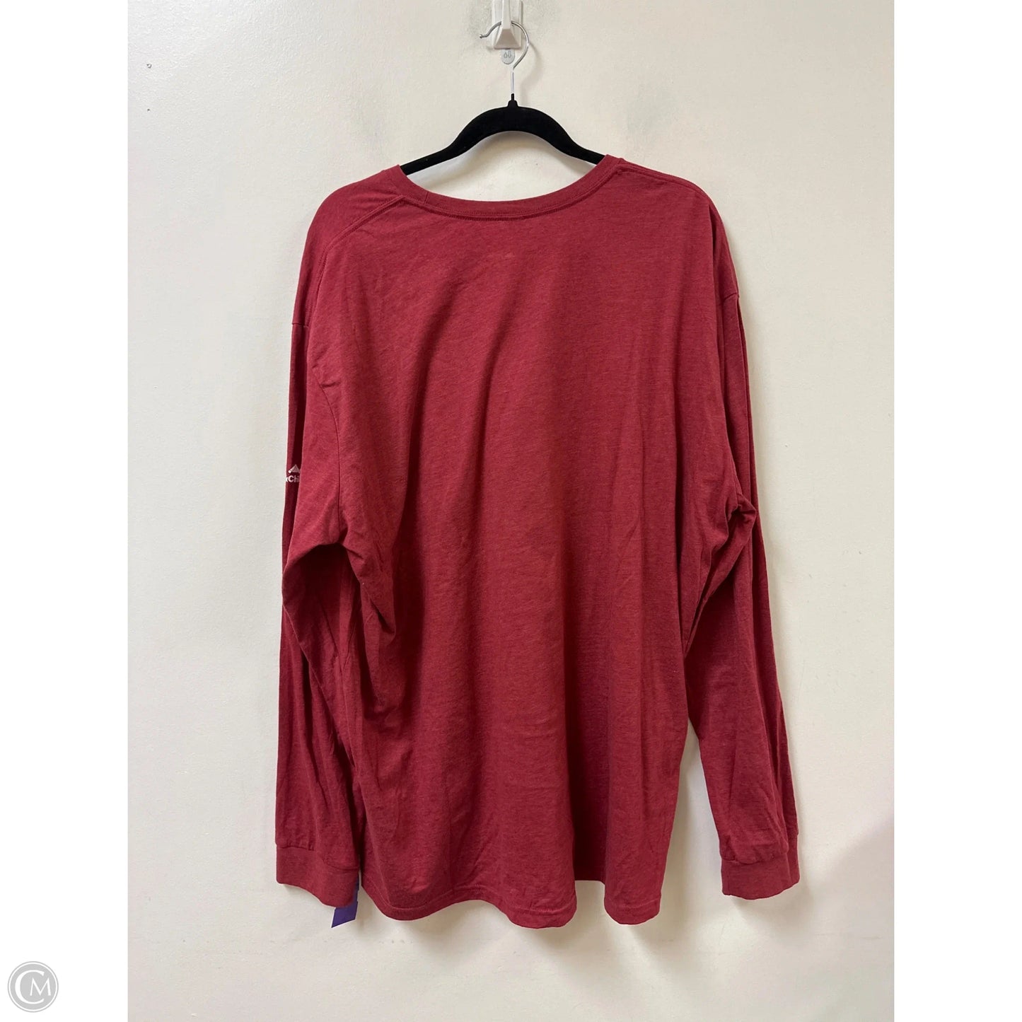 Top Long Sleeve By Clothes Mentor In Red, Size: 3x