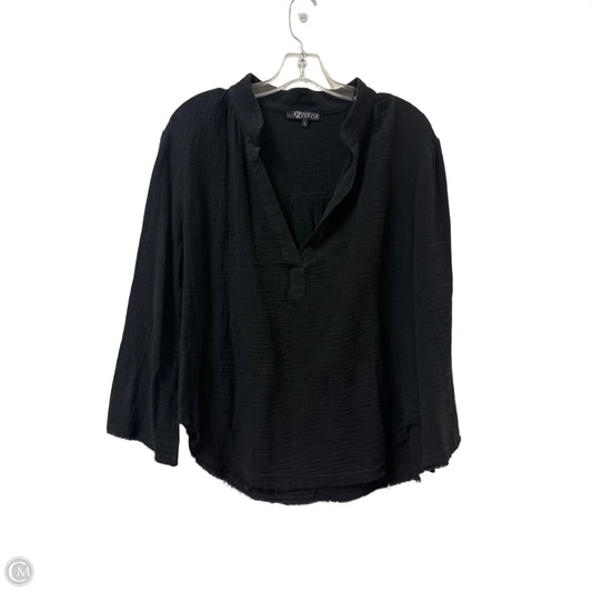 Top Long Sleeve By Clothes Mentor In Black, Size: L