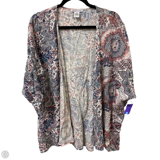 Kimono By Clothes Mentor In Multi-colored, Size: L