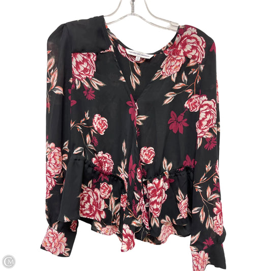 Top Long Sleeve By Cupcakes And Cashmere In Black, Size: L