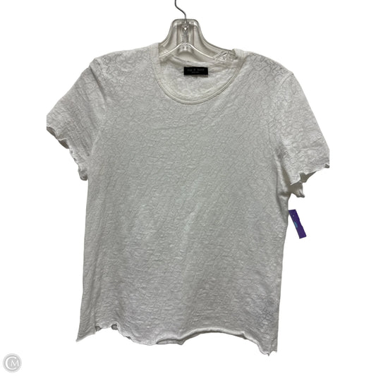 Top Short Sleeve By Rag And Bone In White, Size: M