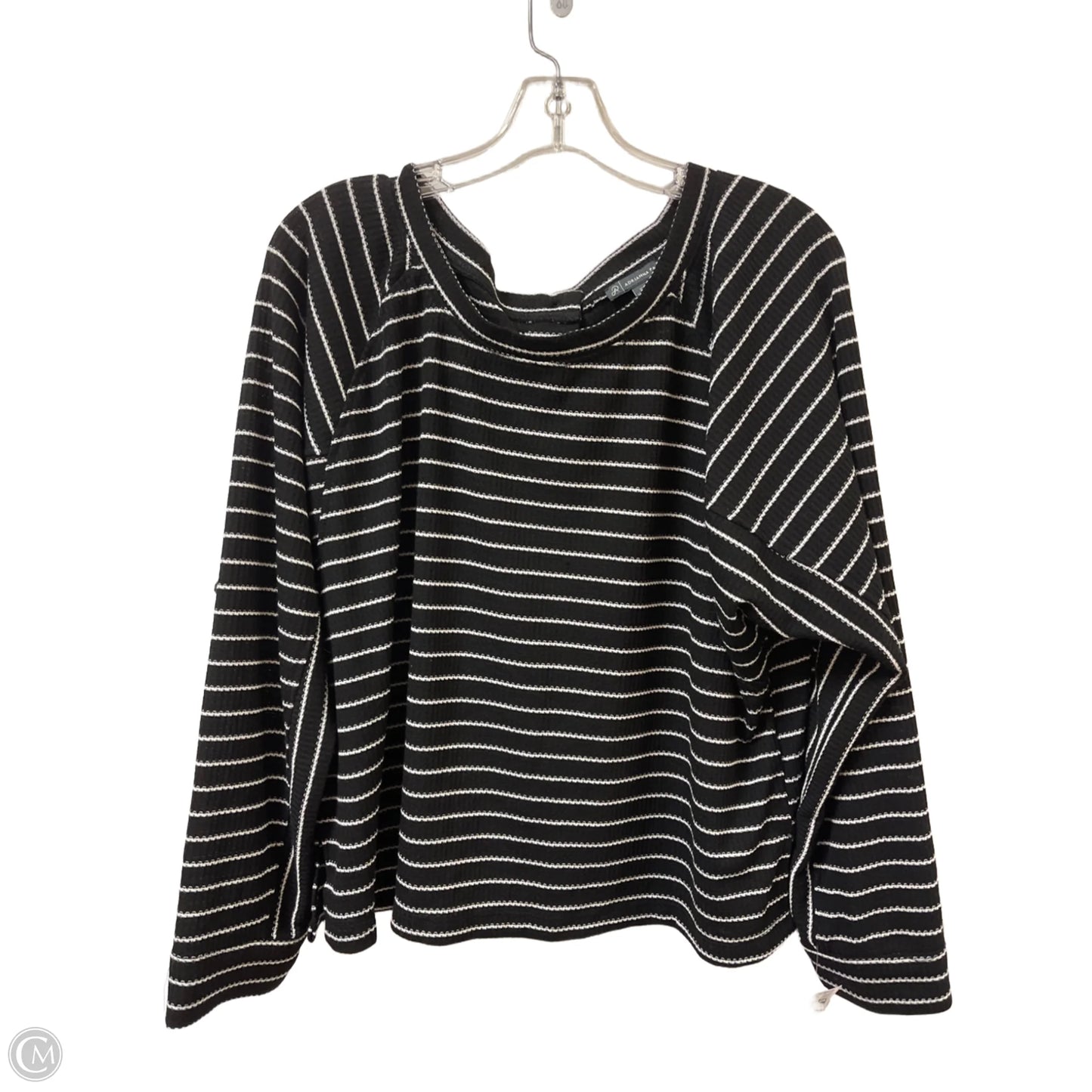 Top Long Sleeve By Adrianna Papell In Blue, Size: Xl