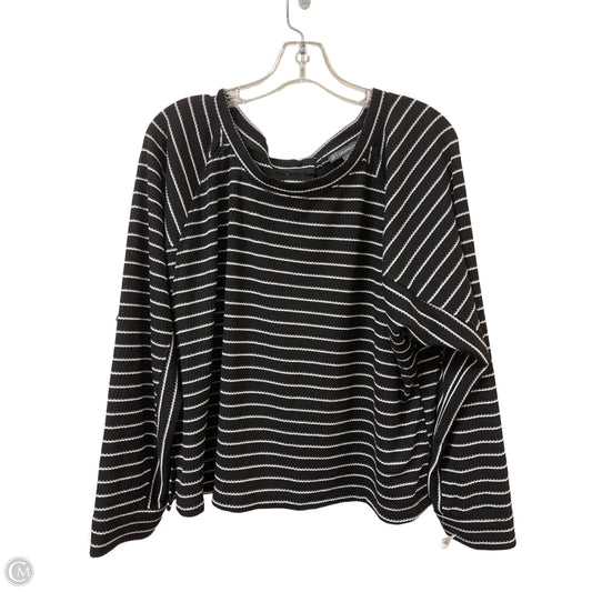 Top Long Sleeve By Adrianna Papell In Blue, Size: Xl