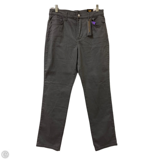 Jeans Straight By Lee In Grey, Size: 10