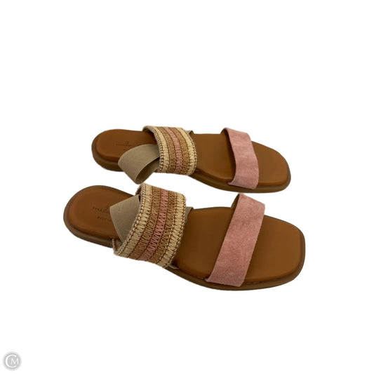 Sandals Flats By Clothes Mentor In Pink, Size: 8