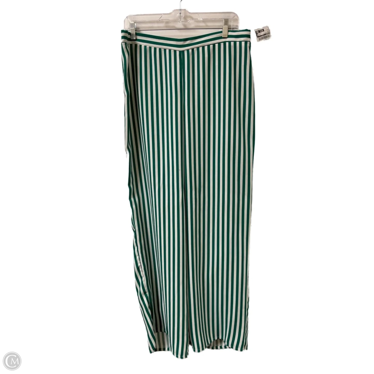 Pants Wide Leg By Versona In Green, Size: L