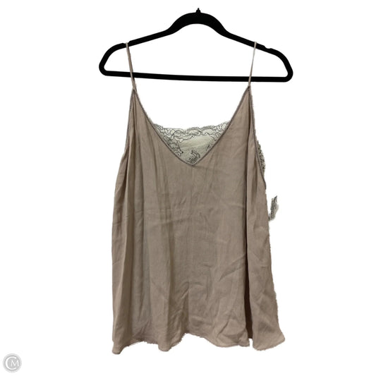 Top Sleeveless By Mustard Seed In Tan, Size: M