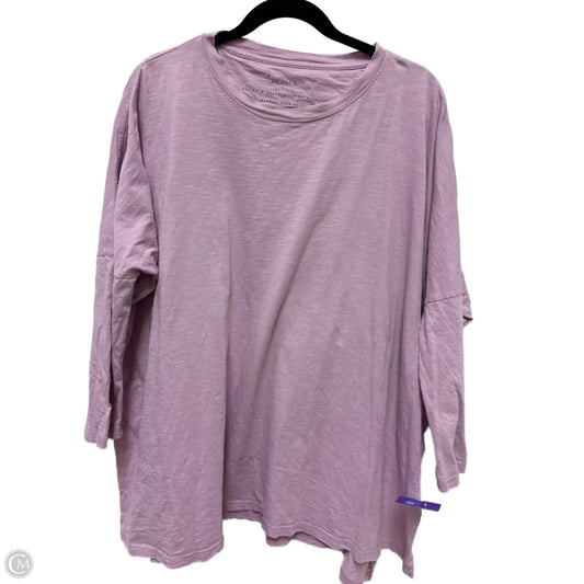 Tunic Long Sleeve By Clothes Mentor In Purple, Size: Osfm