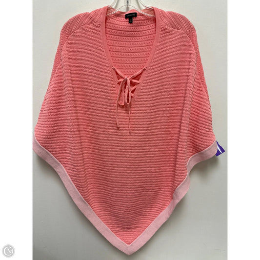Poncho By Talbots In Pink, Size: Xs