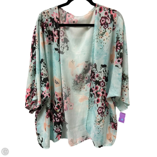 Kimono By Clothes Mentor In Floral Print, Size: Osfm