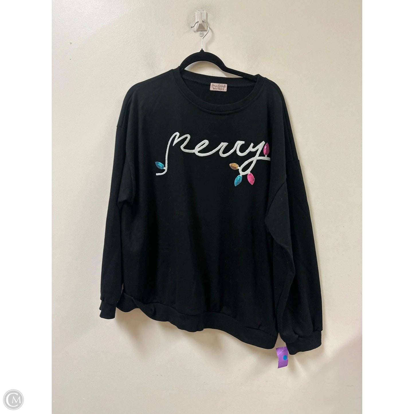 Sweater By Clothes Mentor In Black, Size: 2x