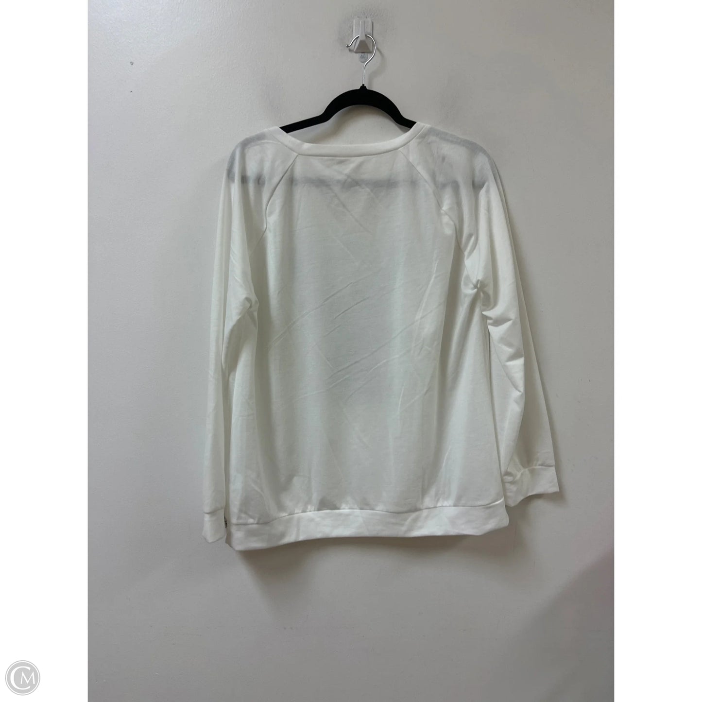 Sweater By Bibi In White, Size: Xl