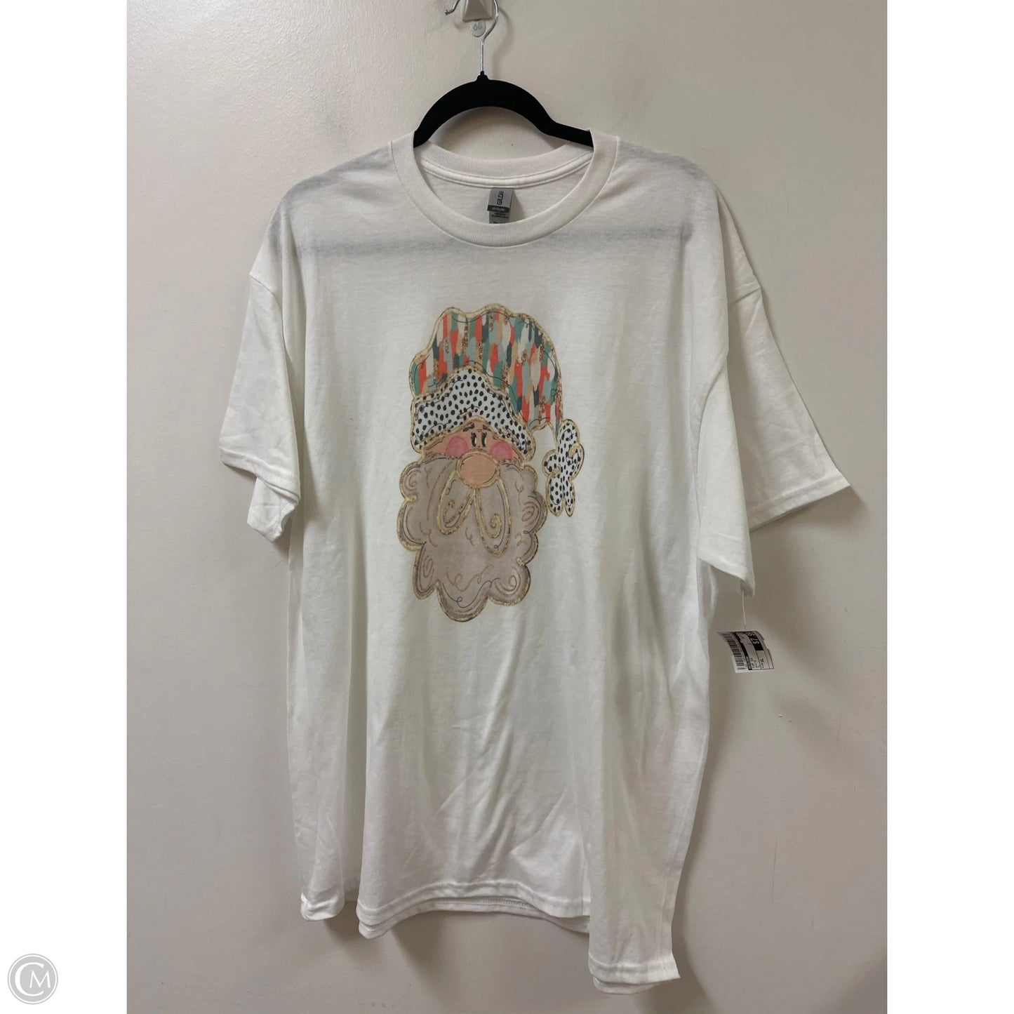Top Short Sleeve By Gildan In White, Size: Xl