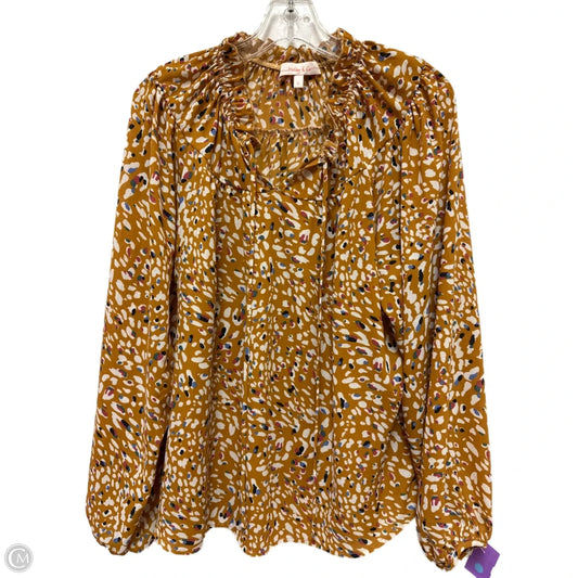 Top Long Sleeve By Clothes Mentor In Yellow, Size: L