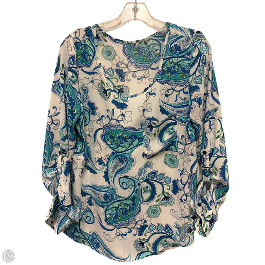 Top Long Sleeve By Clothes Mentor In Blue & Green, Size: S