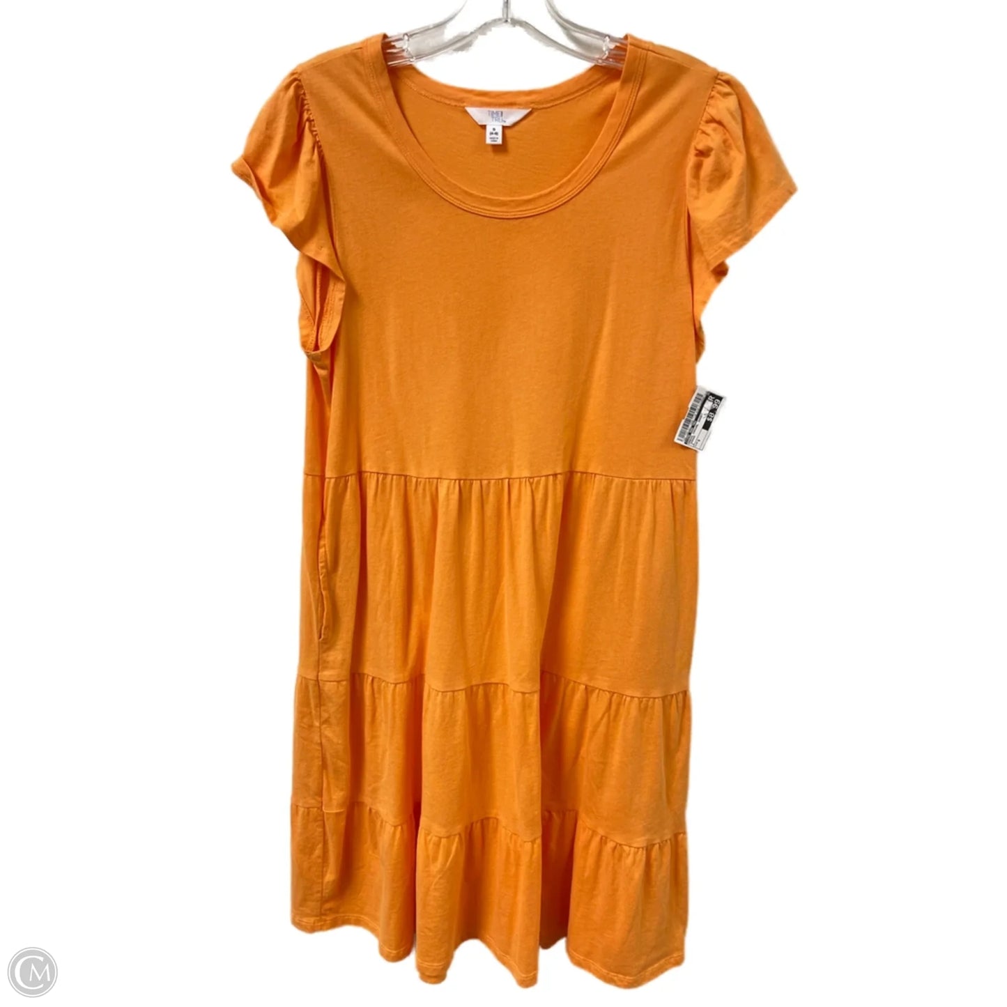 Dress Casual Short By Time And Tru In Orange, Size: S