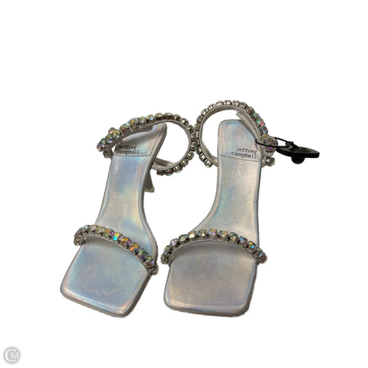 Shoes Heels Stiletto By Jeffery Campbell In Silver, Size: 6