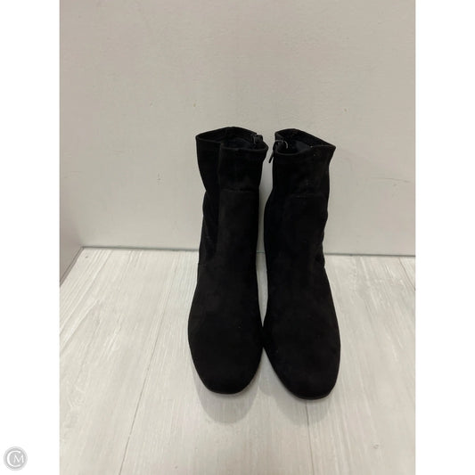 Boots Ankle Heels By Clothes Mentor In Black, Size: 10