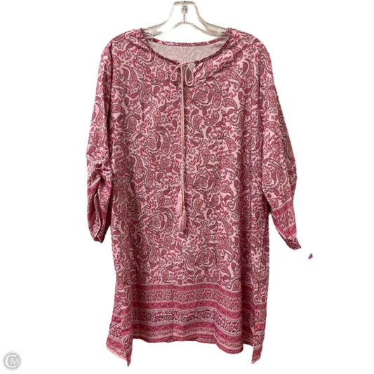 Dress Casual Short By Clothes Mentor In Pink, Size: Xl