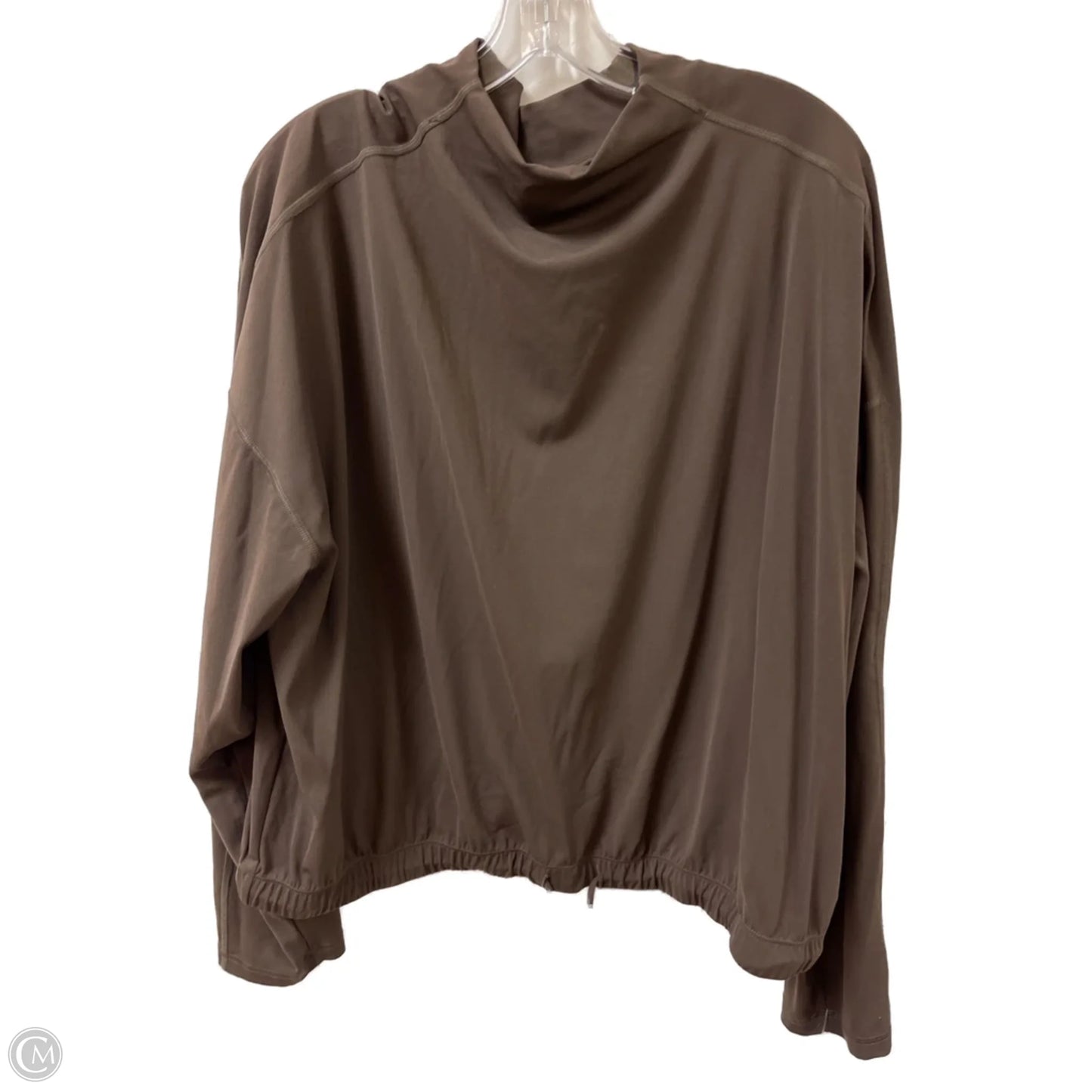 Top Long Sleeve By Clothes Mentor In Brown, Size: 1x