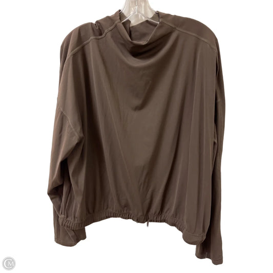 Top Long Sleeve By Clothes Mentor In Brown, Size: 1x