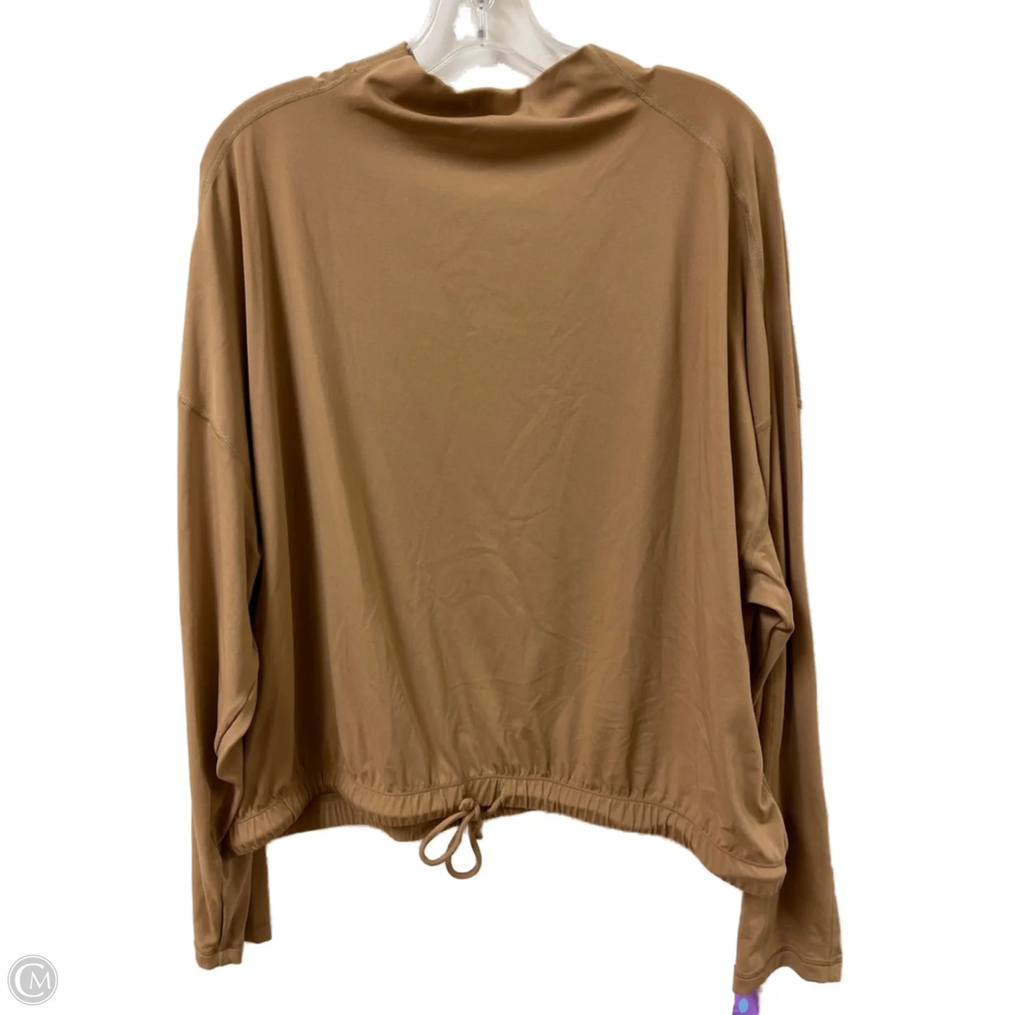 Top Long Sleeve By Clothes Mentor In Brown, Size: 1x