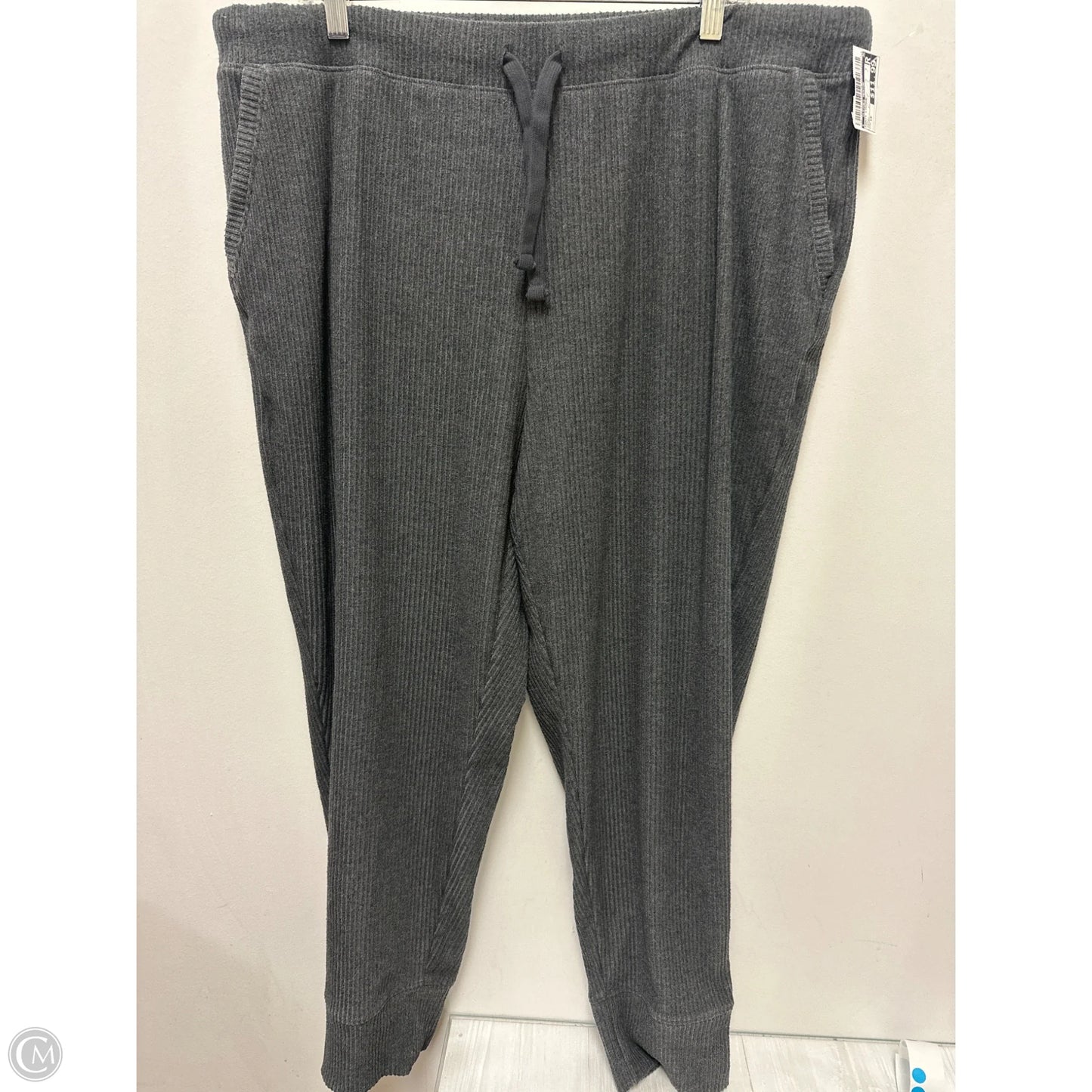 Pants Lounge By Clothes Mentor In Grey, Size: 1x