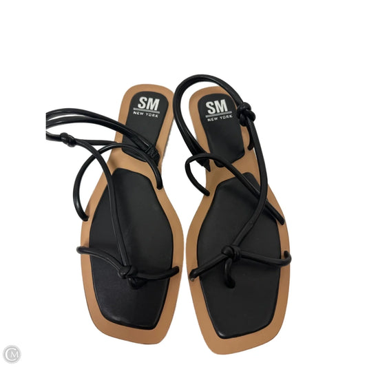 Sandals Flats By Clothes Mentor In Black, Size: 10