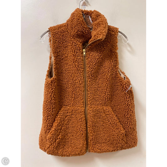 Vest Puffer & Quilted By J. Crew In Brown, Size: Xs