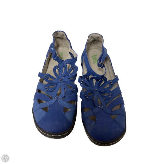 Sandals Flats By Jambu In Blue, Size: 9.5