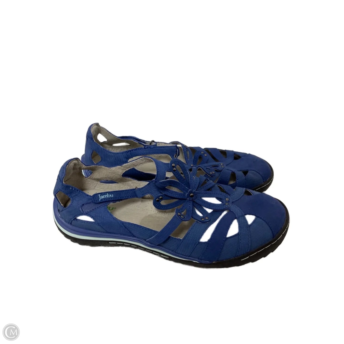 Sandals Flats By Jambu In Blue, Size: 9.5