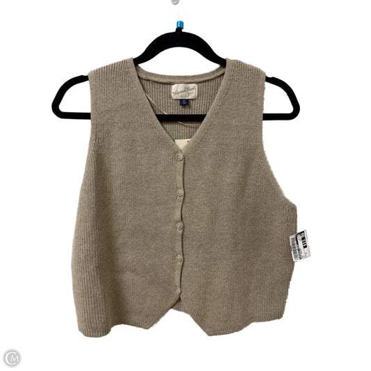 Vest Sweater By Universal Thread In Tan, Size: Xl
