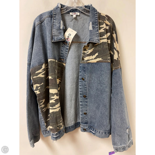 Jacket Denim By Clothes Mentor In Blue Denim, Size: 2x