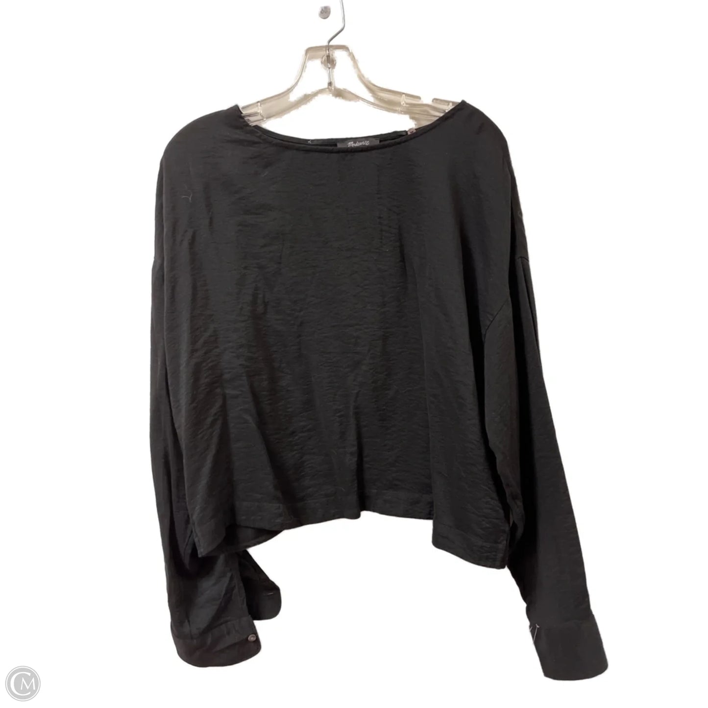 Top Long Sleeve By Madewell In Black, Size: L