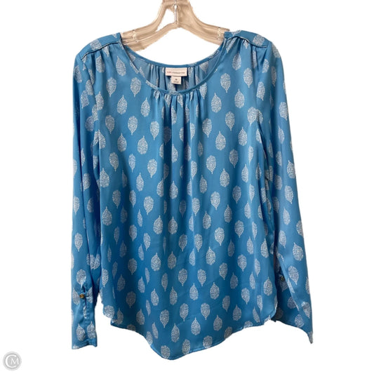 Top Long Sleeve By Liz Claiborne In Blue, Size: M