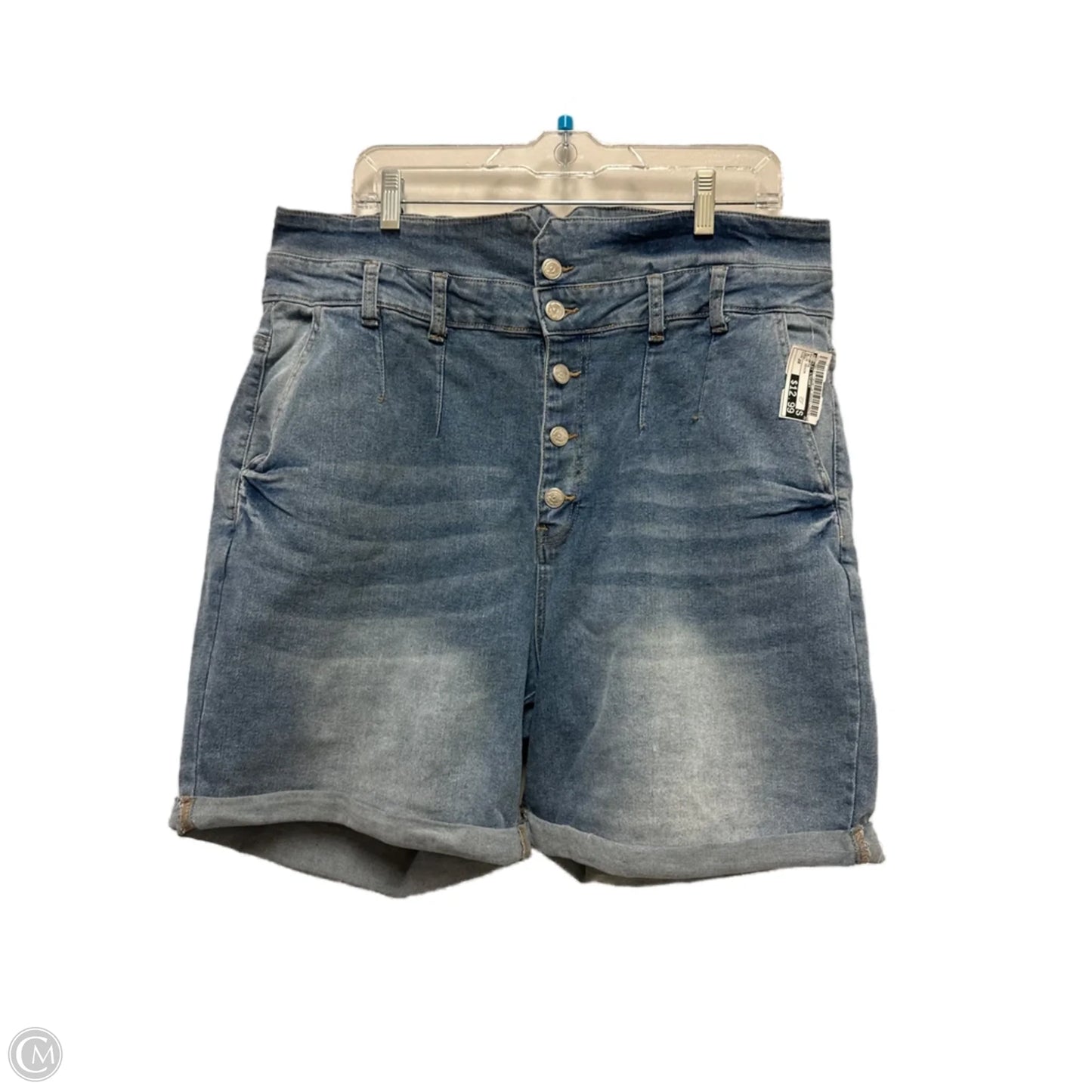 Shorts By Ashley Stewart In Blue Denim, Size: 20