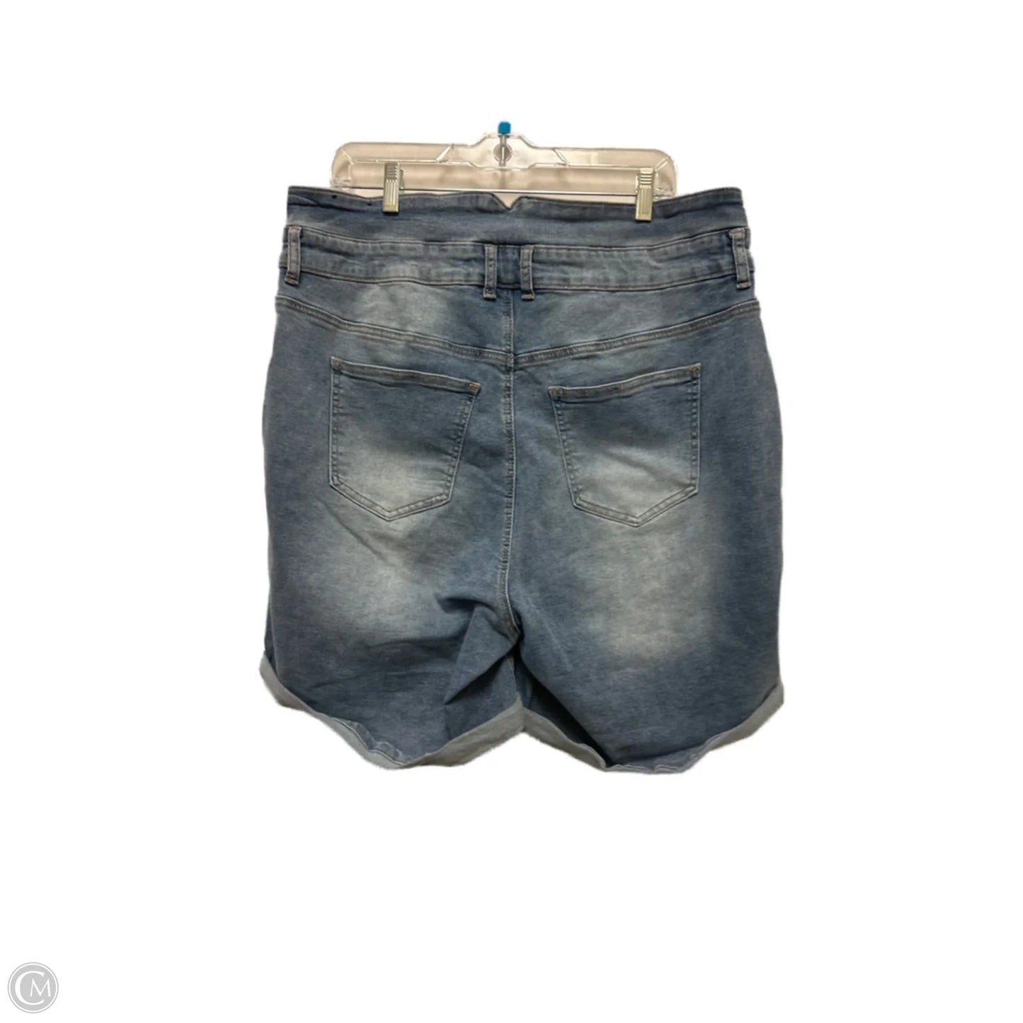 Shorts By Ashley Stewart In Blue Denim, Size: 20