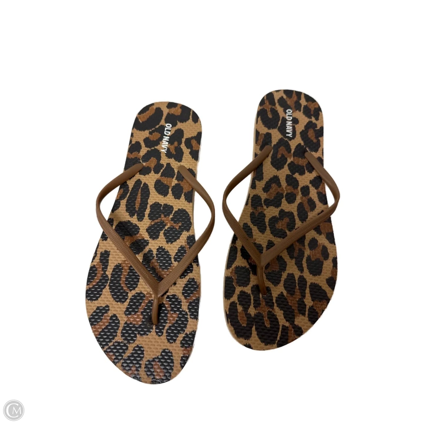 Sandals Flip Flops By Old Navy In Animal Print, Size: 10