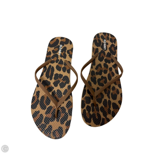Sandals Flip Flops By Old Navy In Animal Print, Size: 10