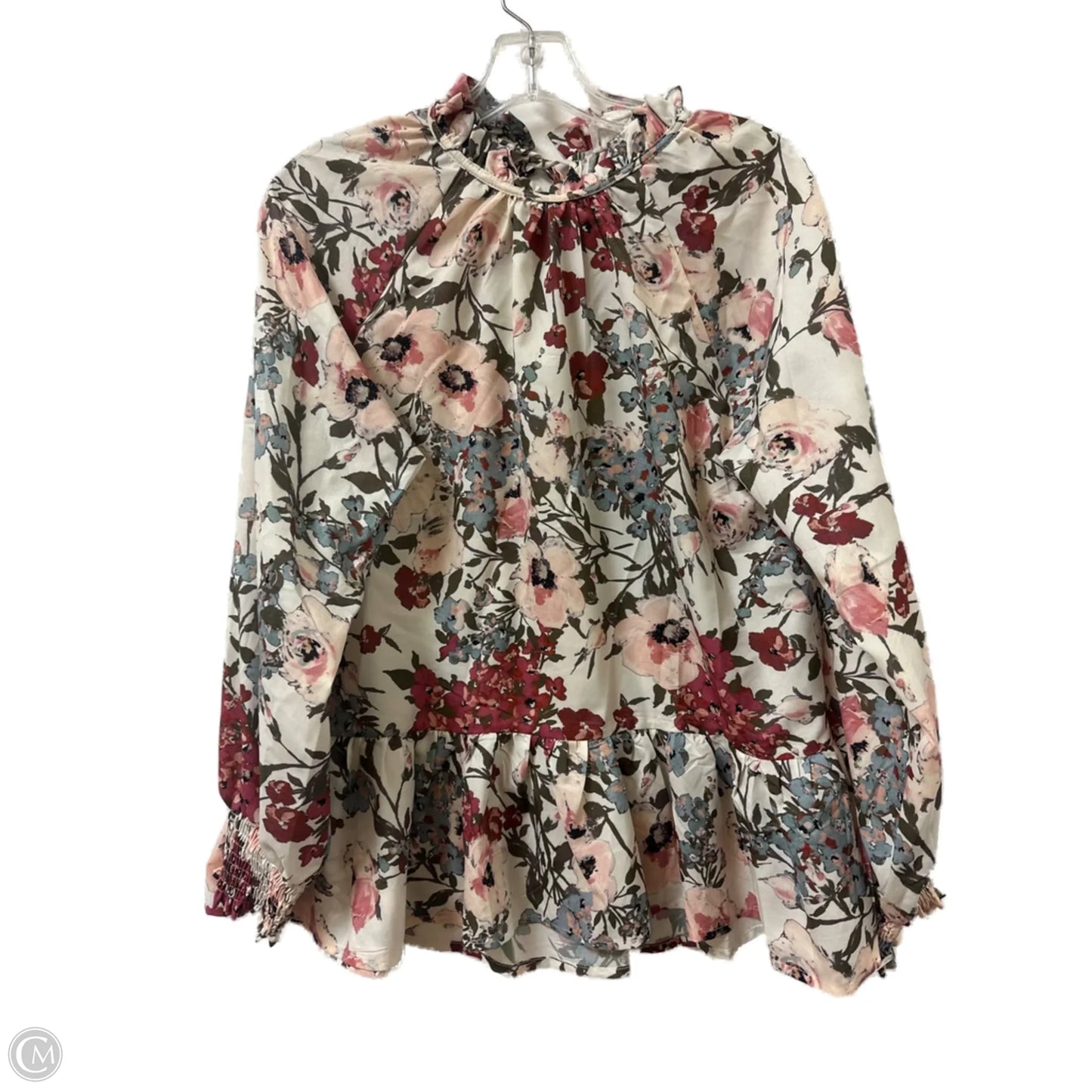 Top Long Sleeve By Loveriche In Floral Print, Size: L