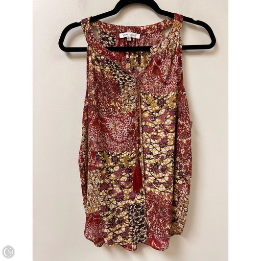 Top Sleeveless By Rose And Olive In Red, Size: L