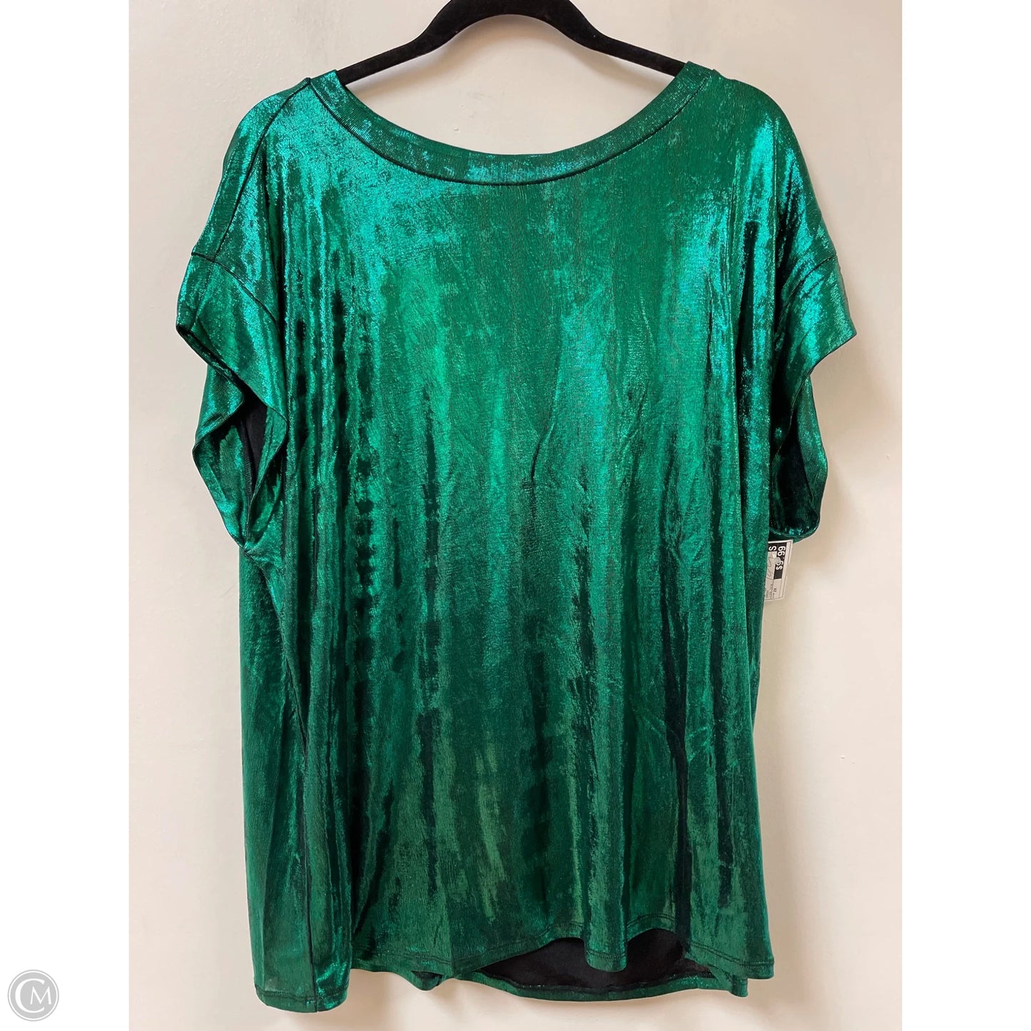 Top Short Sleeve By Clothes Mentor In Green, Size: 2x