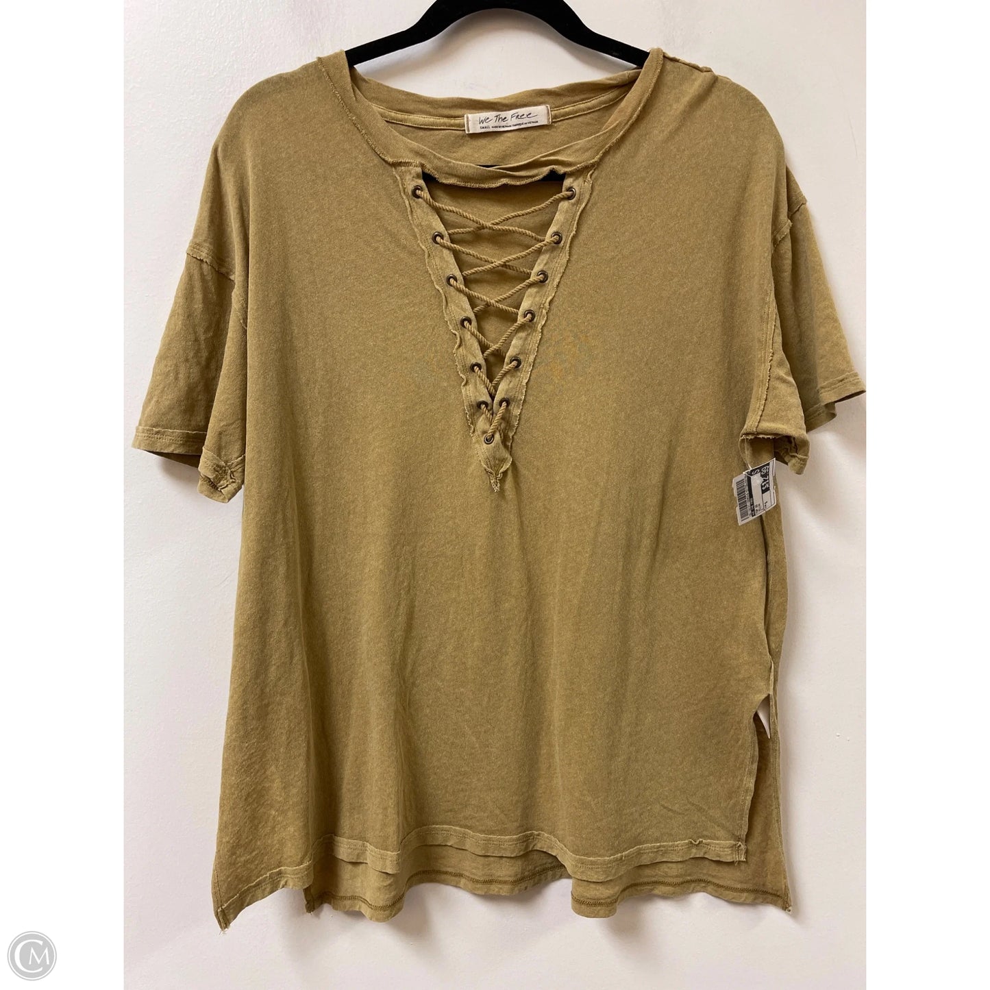 Top Short Sleeve By We The Free In Yellow, Size: S