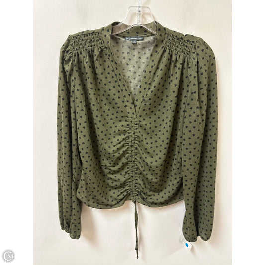 Top Long Sleeve By Adrianna Papell In Green, Size: L