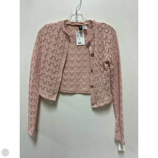 Sweater Cardigan By Divided In Pink, Size: Xs